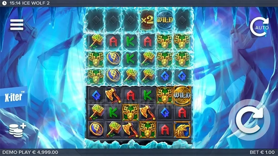 A user navigating a mobile casino interface, illustrating the easy steps to start playing demo games.