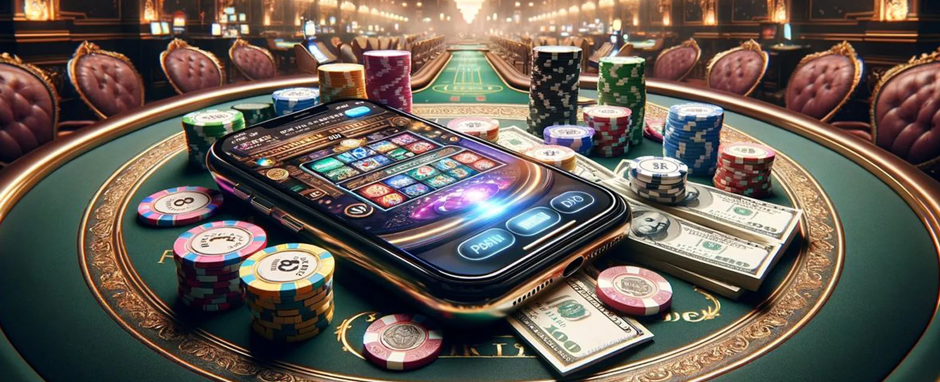 Player enjoying a super demo mode casino game on a mobile device