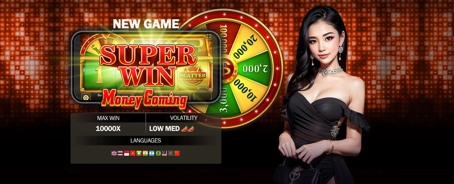 A vibrant online casino interface with various game categories, representing Demo's commitment to mobile entertainment and secure gambling games.